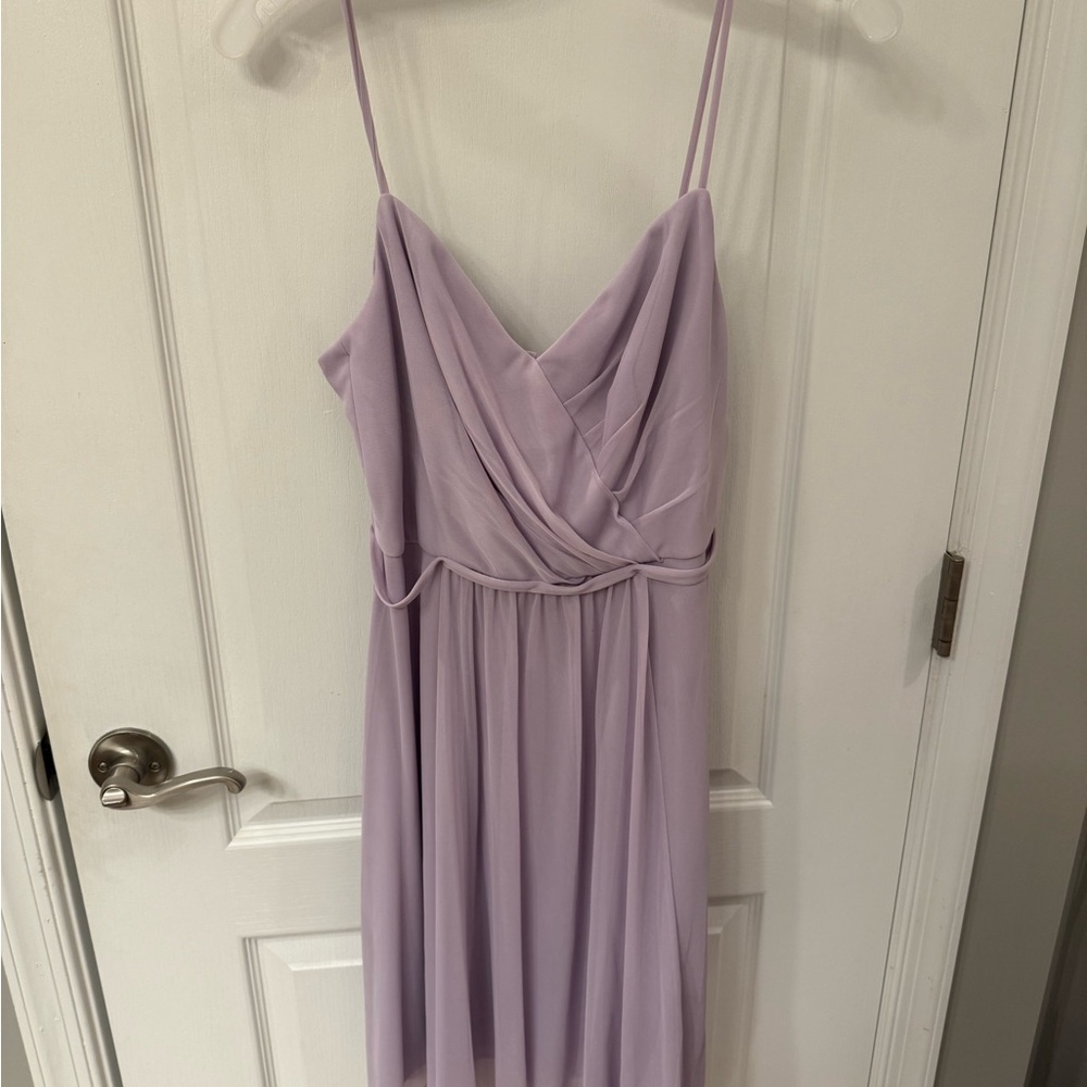 David's Bridal Iris Spaghetti Strap Dress